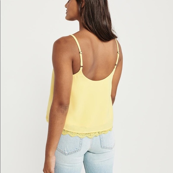 Abercrombie & Fitch SWING LACE-TRIM CAMI - Picture 2 of 3